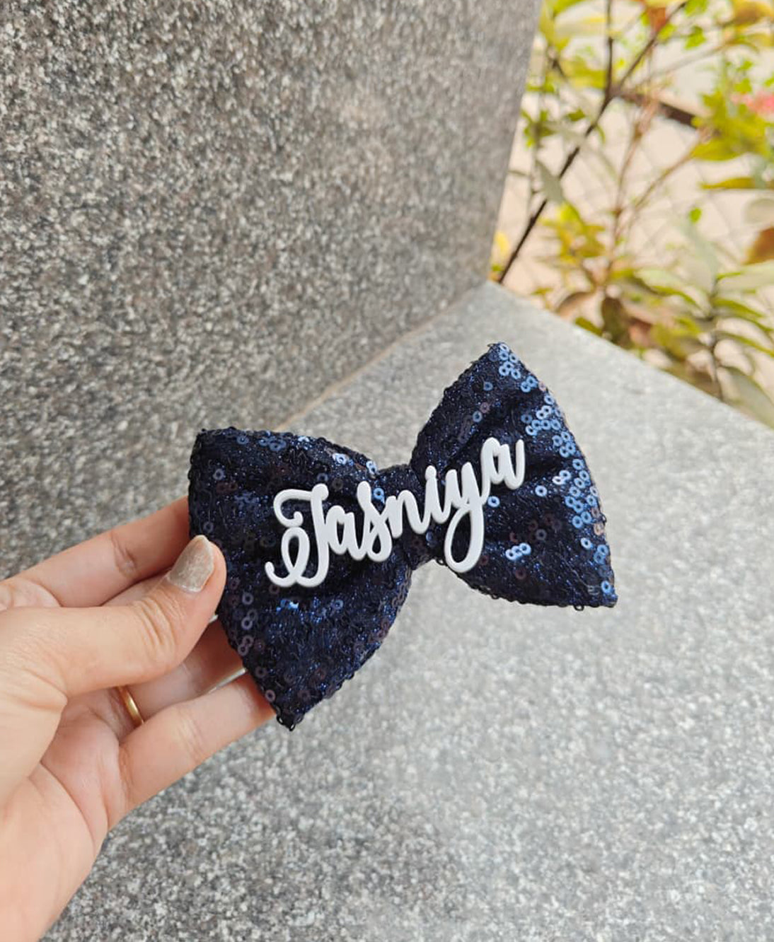 Sequin Name Bow Main image