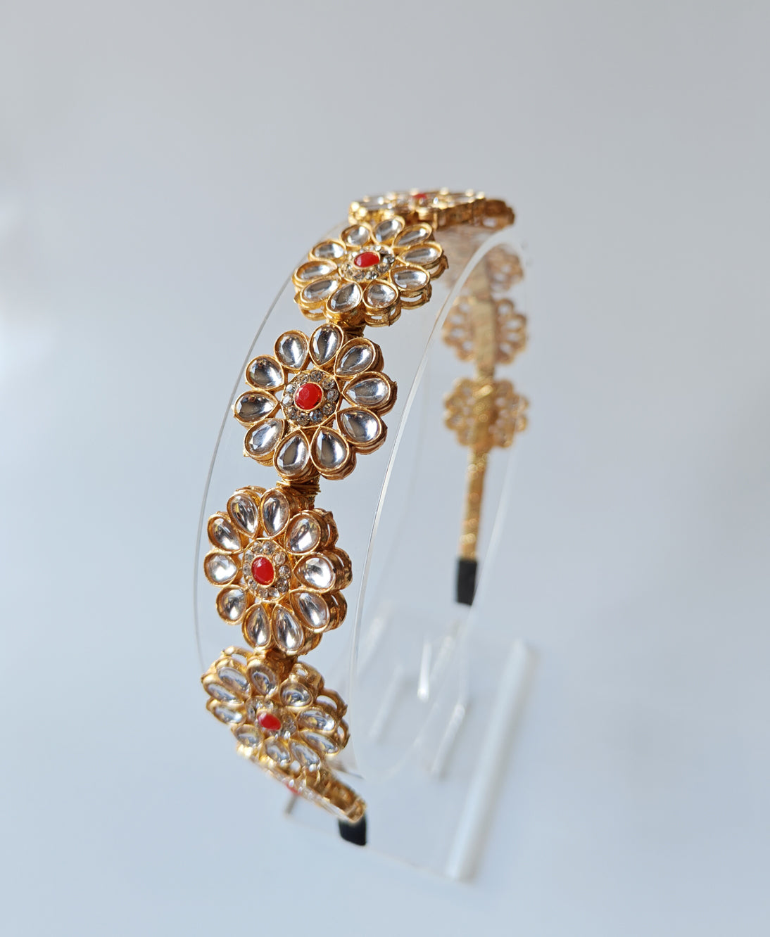 Sheesh-Mahal Kundan Hairband