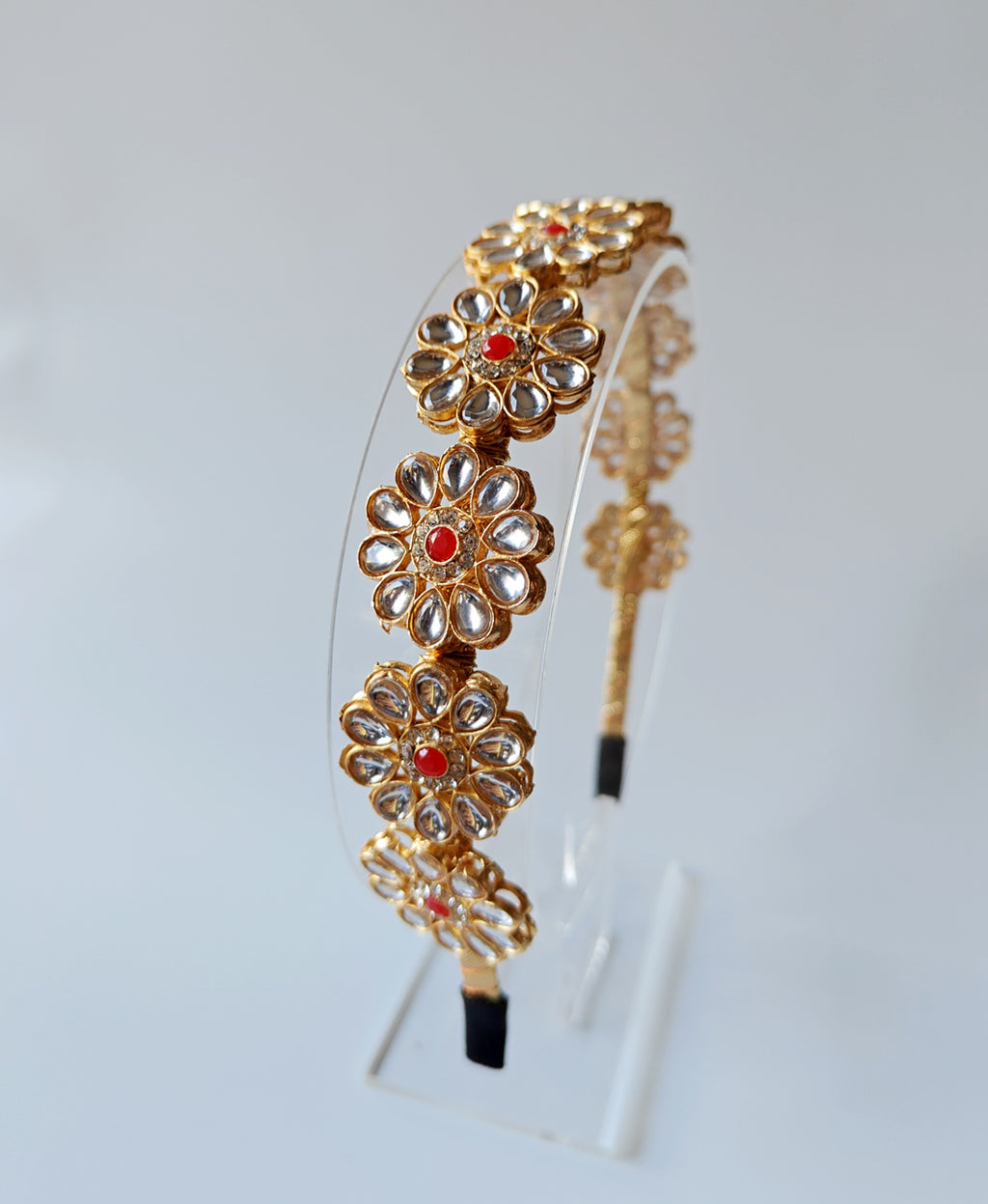 Sheesh-Mahal Kundan Hairband