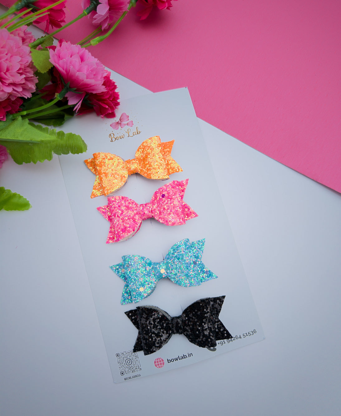 Sparkle Mini Bow Set of 4