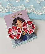 Thread Flower Earrings