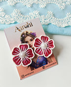 Thread Flower Earrings