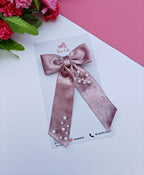 Pearl Velvet Bow