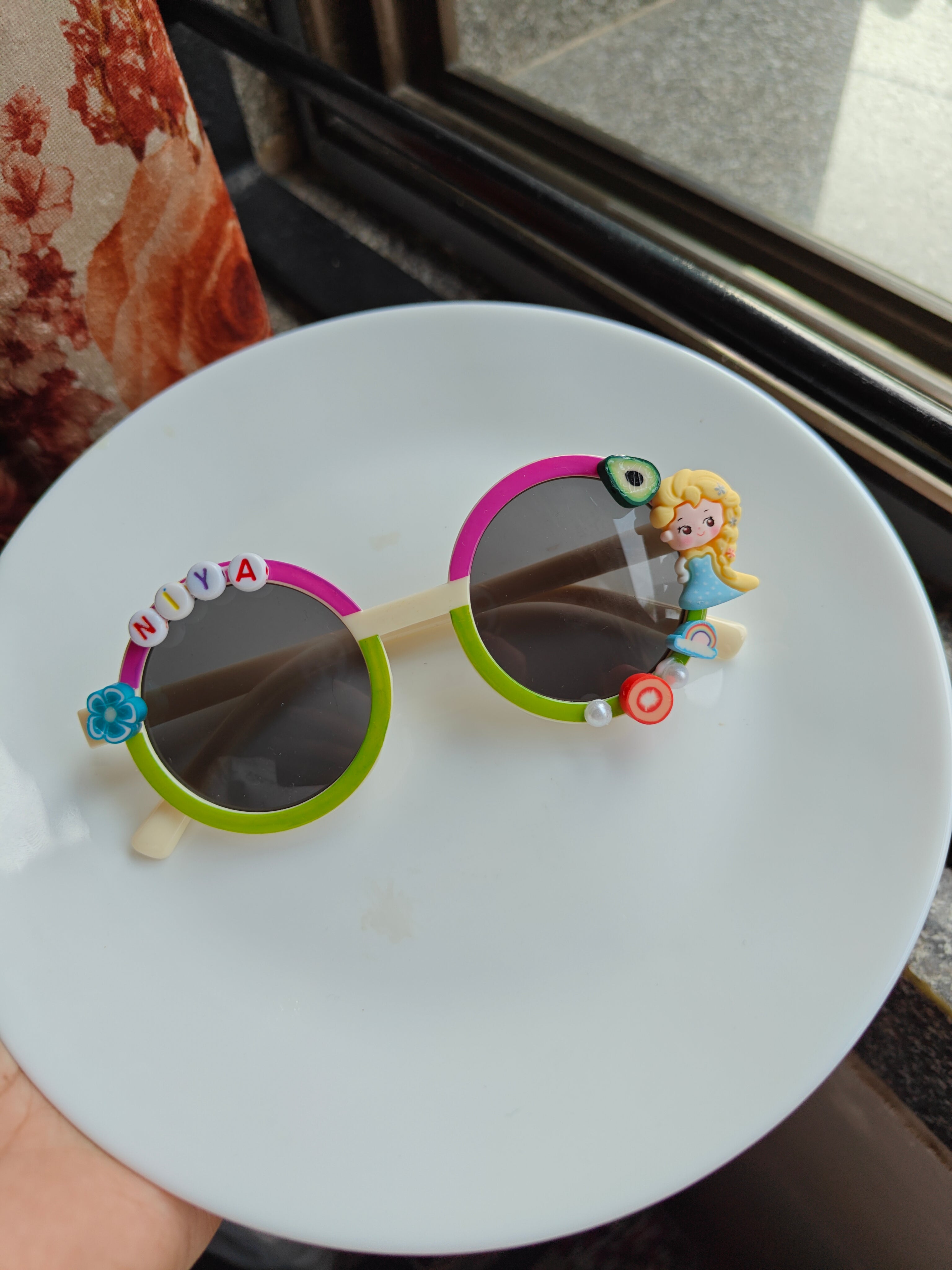 Personalized Round Sunglasses | Girls' Custom Charms (1-11 Years) | Magical!