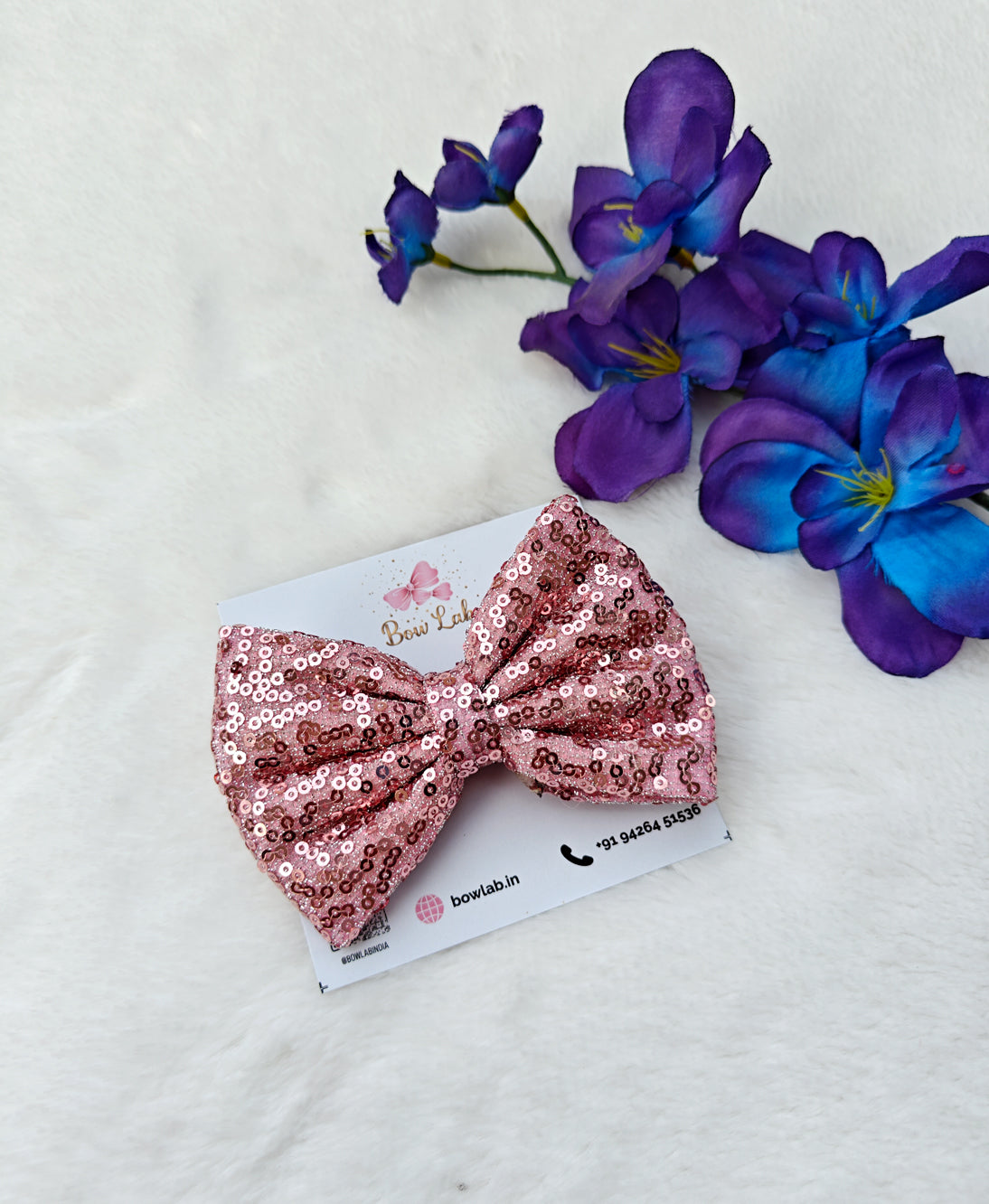 Pink Sequin Bow Main image
